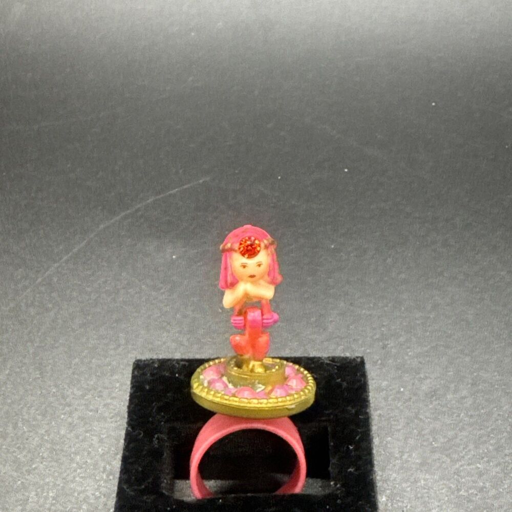 Vintage Polly Pocket 1992 Rose Princess Ring 100% Bluebird Complete